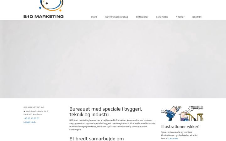 Screenshot of b10-marketing.dk