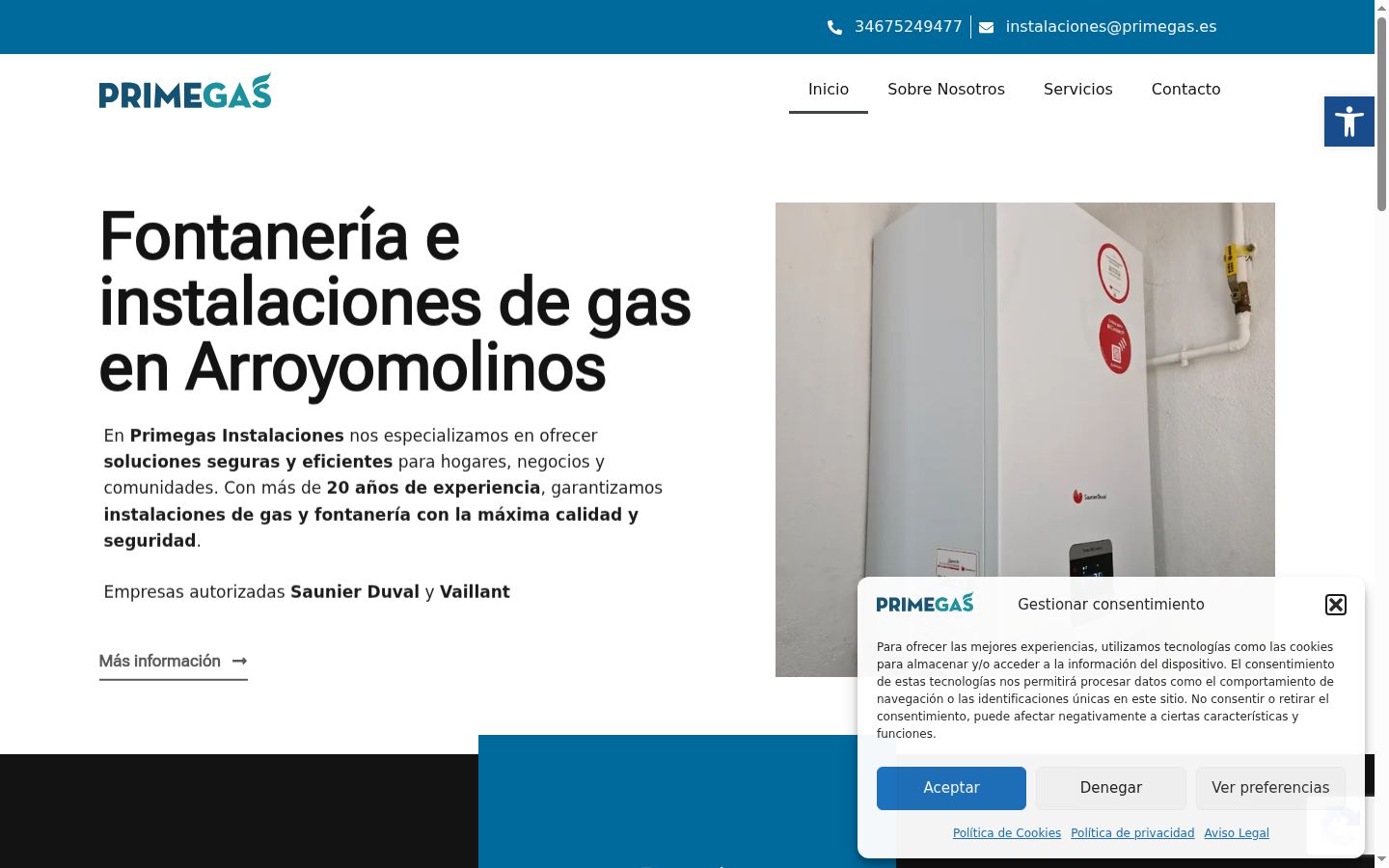 Snímka obrazovky banera súhlasu zobrazeného pred akoukoľvek interakciou
