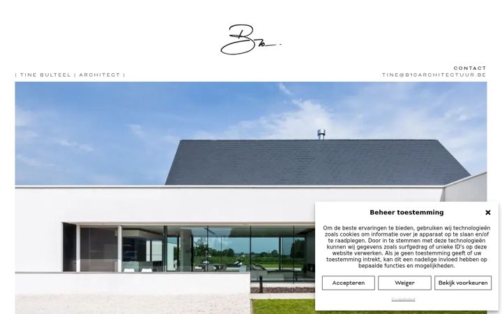 Screenshot of b10architectuur.be