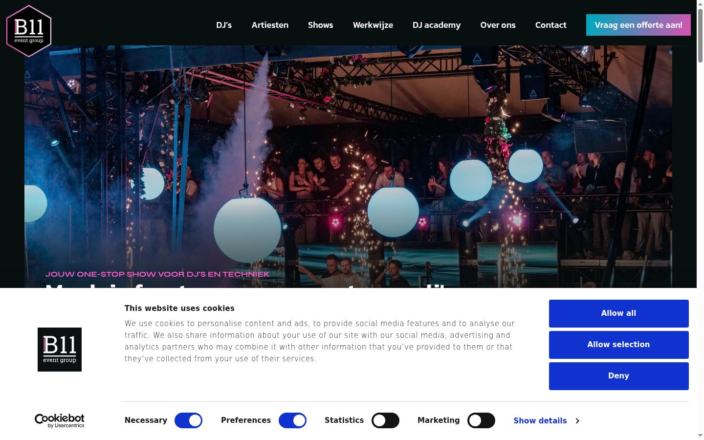 Screenshot tal-banner tal-kunsens muri qabel kwalunkwe interazzjoni
