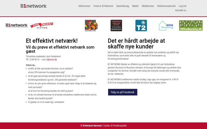 Captura de pantalla de b1network.dk