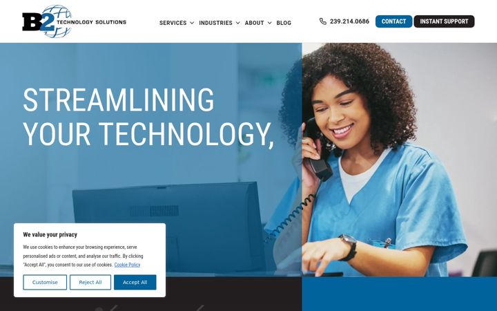 Screenshot of b2-solutions.com