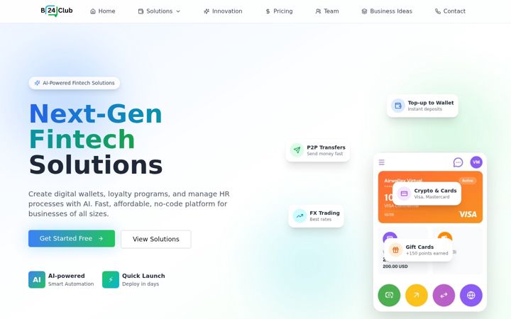 Screenshot of b24club.com