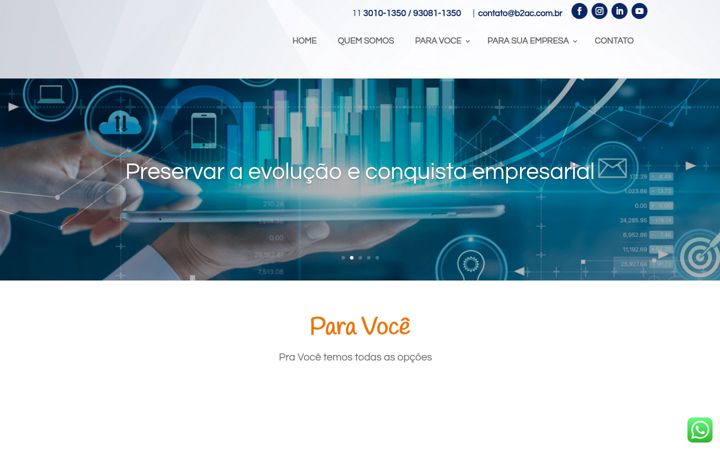 Screenshot di b2ac.com.br