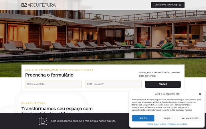 Screenshot of b2arq.com.br