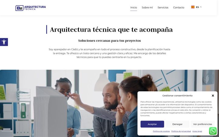 Screenshot of b2arquitecturatecnica.com