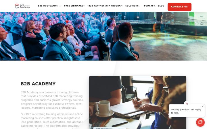 Screenshot of b2b-academy.com