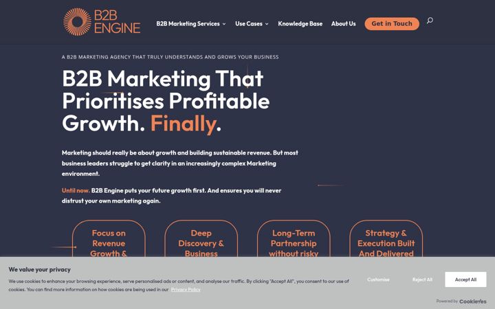 Screenshot of b2b-engine.com