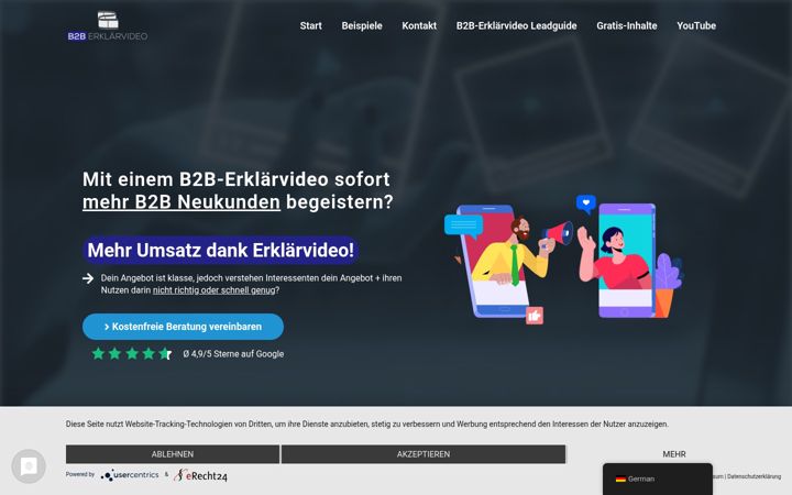 Képernyőkép: b2b-erklaervideo.de