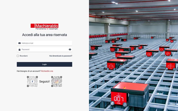 Screenshot of b2b-machieraldo.it