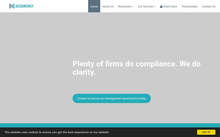 Screenshot di b2baccountancy.co.uk
