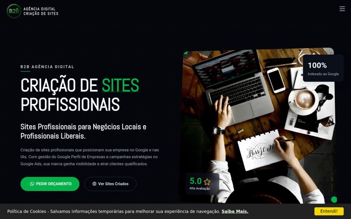Screenshot di b2bagenciadigital.com.br