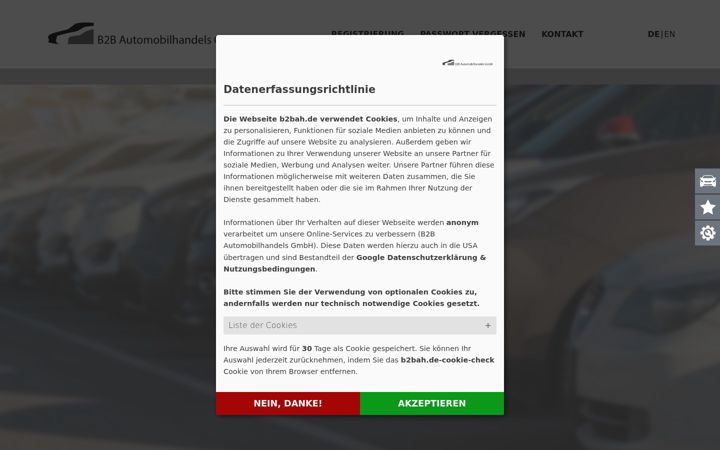 Screenshot of b2bah.de