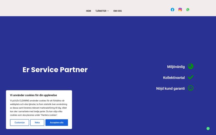 Screenshot of b2bcleaning.se