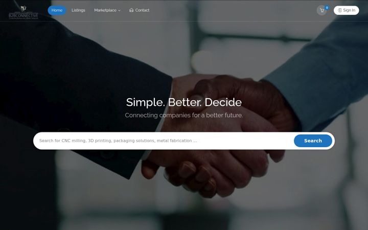 Képernyőkép: b2bconnective.de