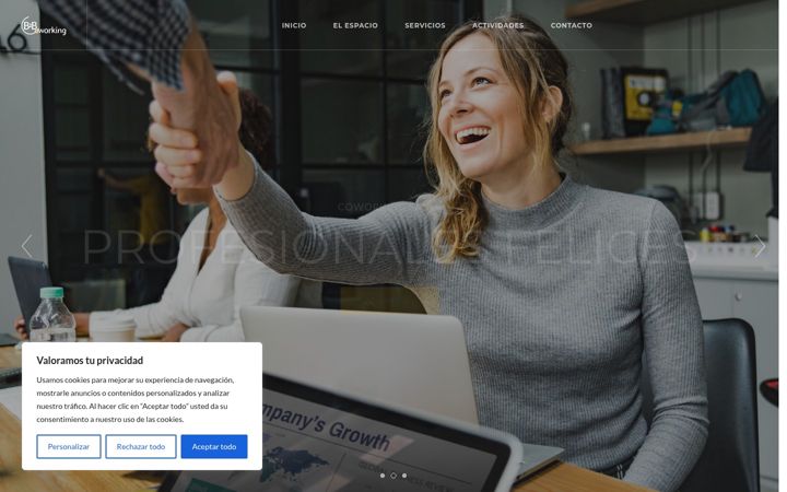 Screenshot of b2bcoworking.com
