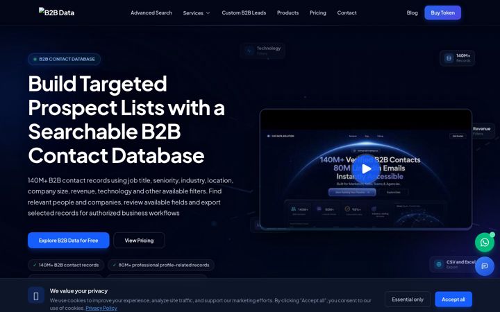 Screenshot of b2bdatasolution.com
