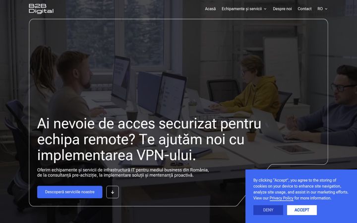 Skärmbild av b2bdigital.ro