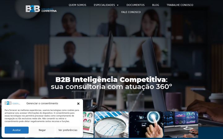 Screenshot of b2binteligencia.com.br