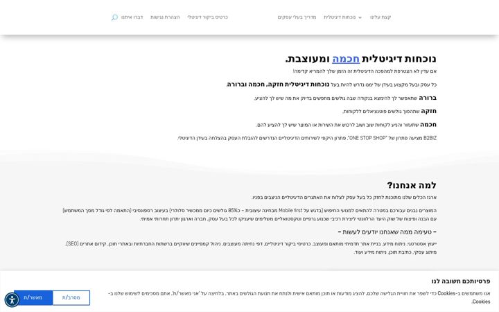 Screenshot of b2biz.co.il