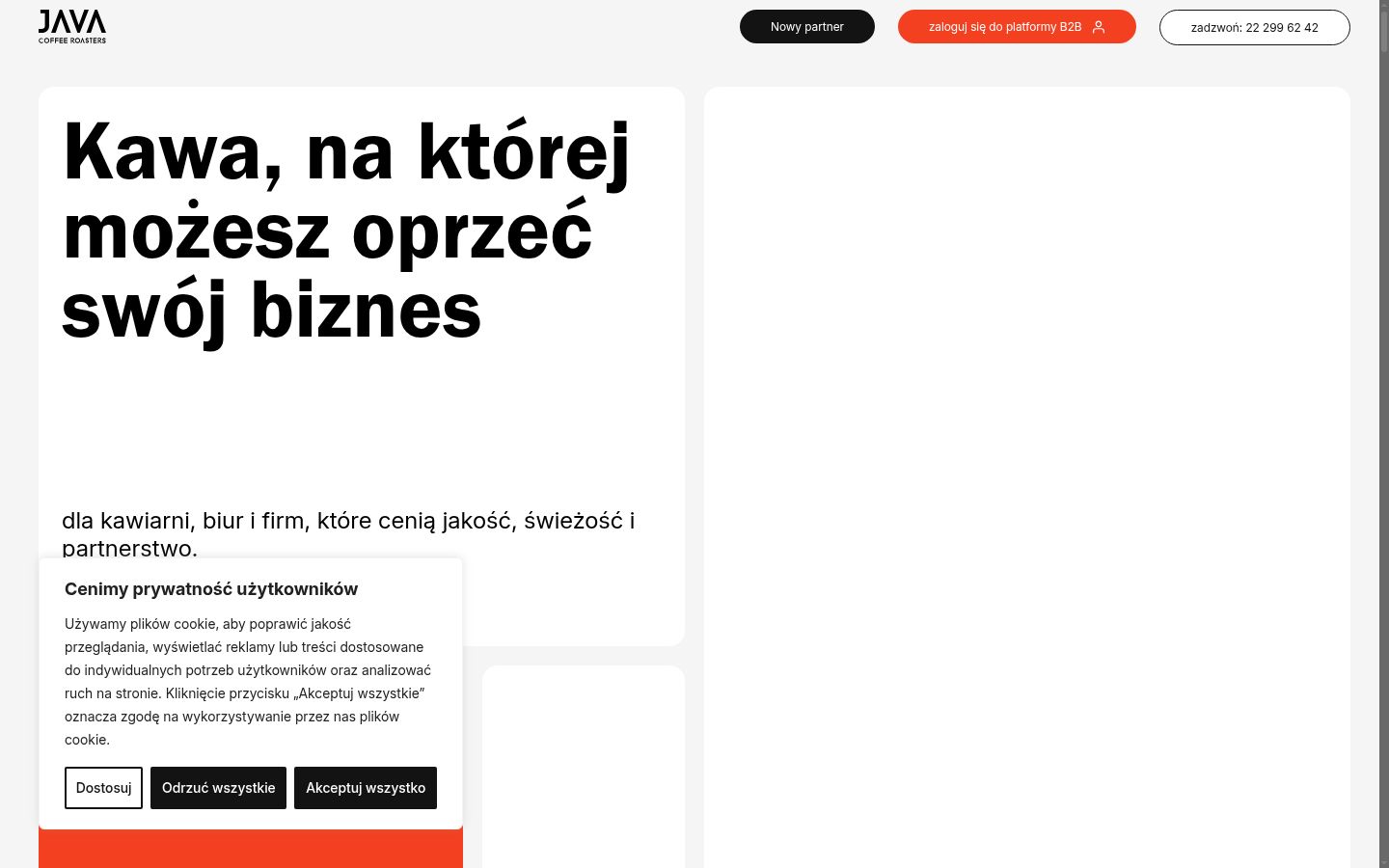 Képernyőkép a bármilyen interakció előtt megjelenő hozzájárulási bannerről