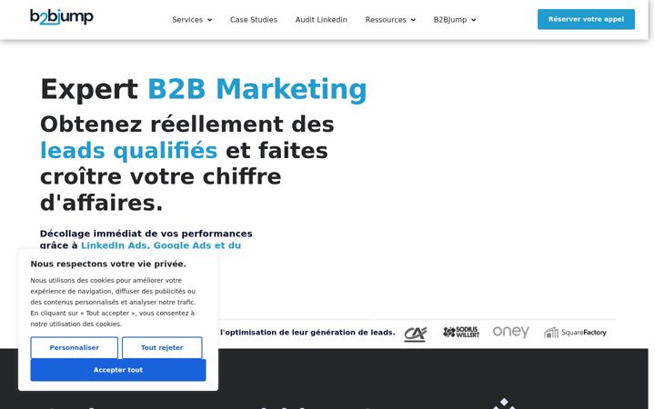 Screenshot of b2bjump.com