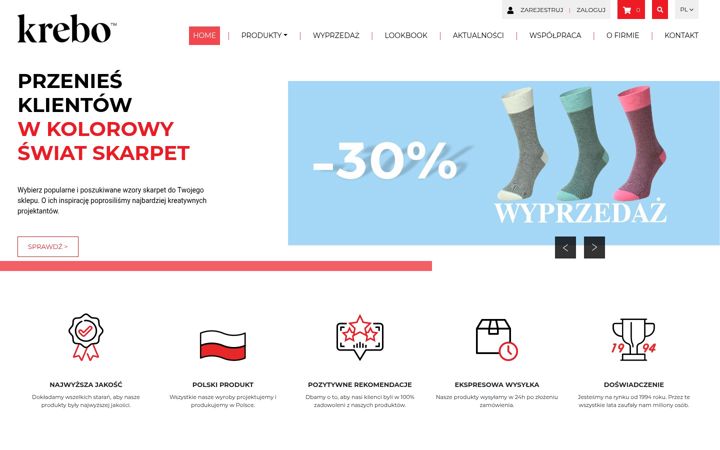 Screenshot of b2bkrebo.com.pl
