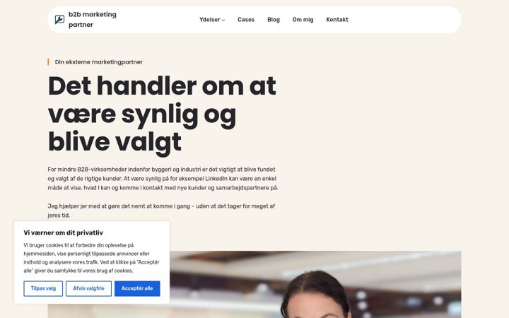 Screenshot of b2bmarketingpartner.dk