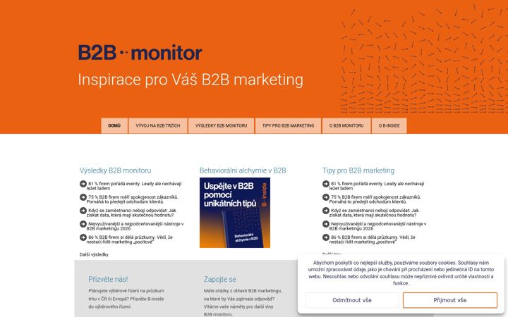 Screenshot of b2bmonitor.cz