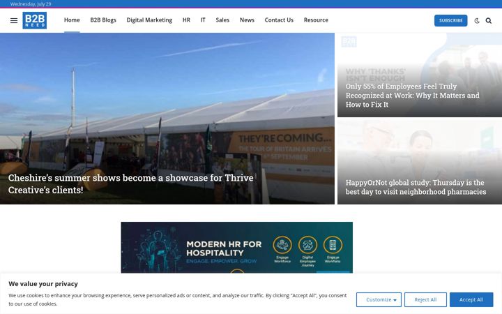 Screenshot of b2bneed.com