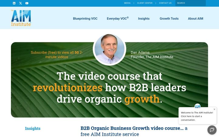Screenshot of b2borganicgrowth.com