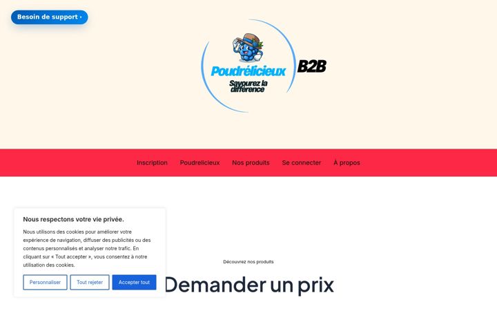 Screenshot of b2bpoudrelicieux.ca