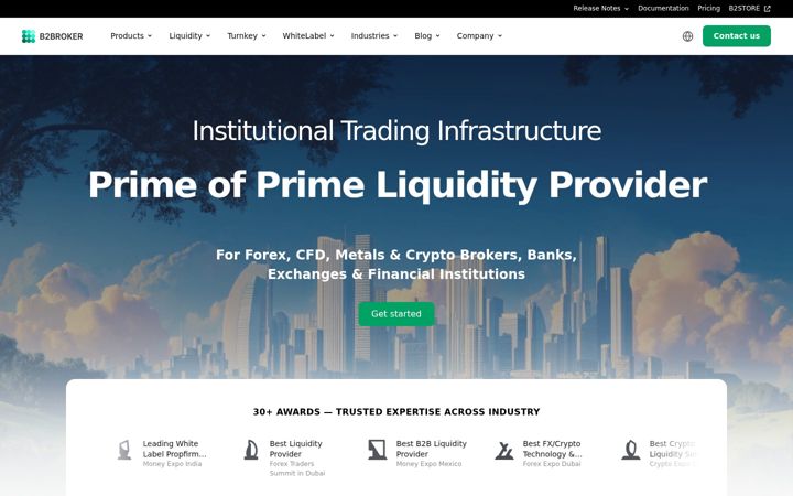 Screenshot of b2broker.com