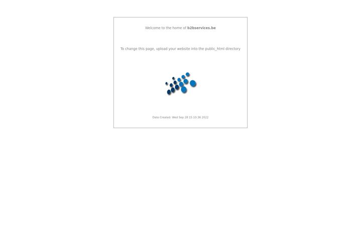 Екранна снимка на b2bservices.be