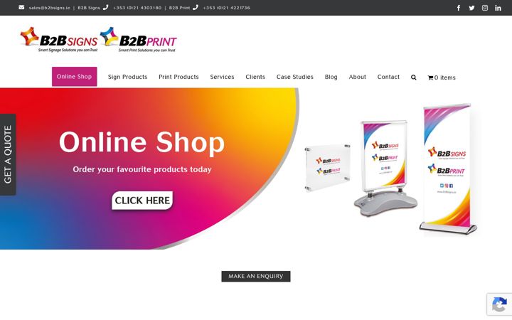 Screenshot of b2bsigns.ie
