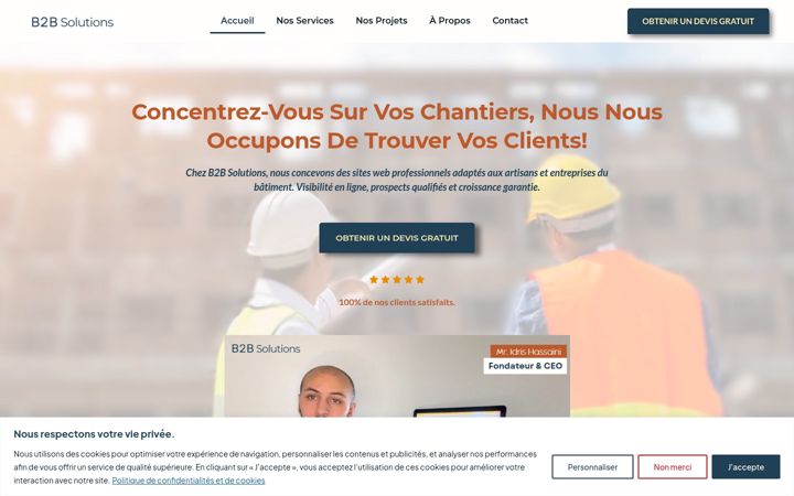Screenshot of b2bsolutions-agency.com