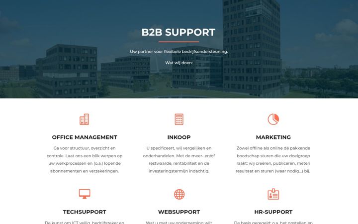 Screenshot of b2bsupport.nl