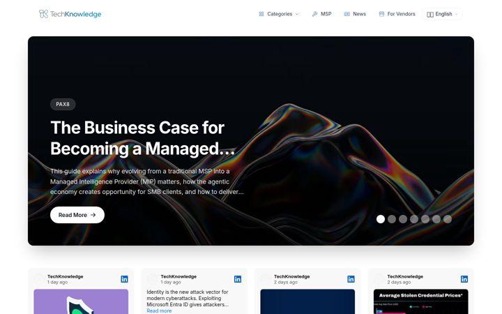 Screenshot of b2btechknowledge.com