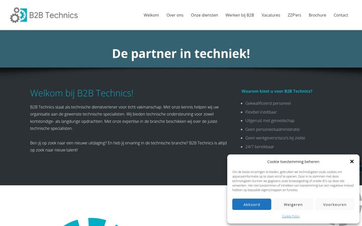 Screenshot of b2btechnics.com