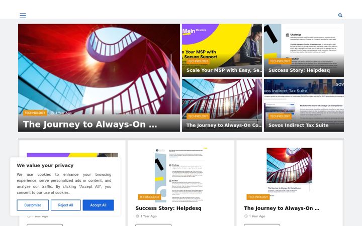 Screenshot of b2btechnologyworld.com