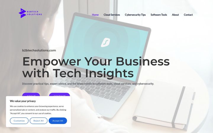 Screenshot of b2btechsolutions.com