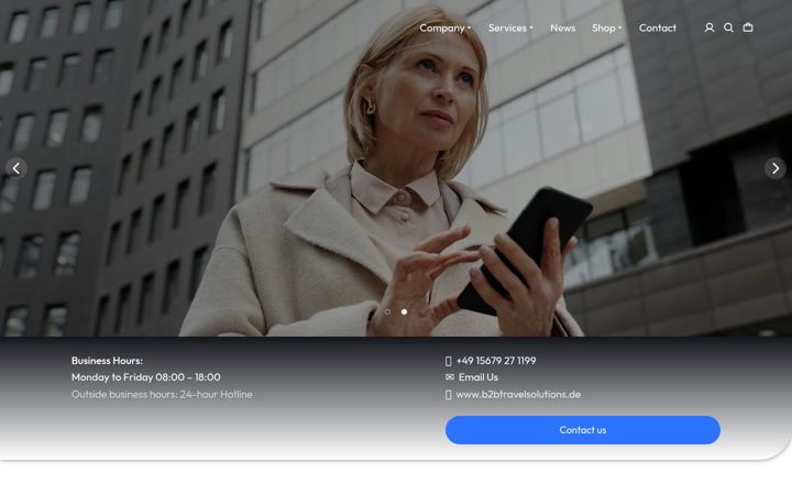 Képernyőkép: b2btravelsolutions.de