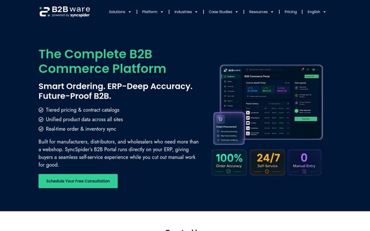 Screenshot του b2bware.com
