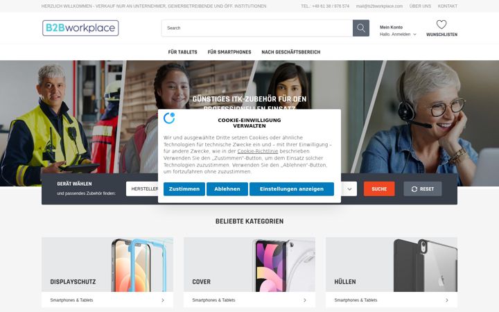 Screenshot of b2bworkplace.com
