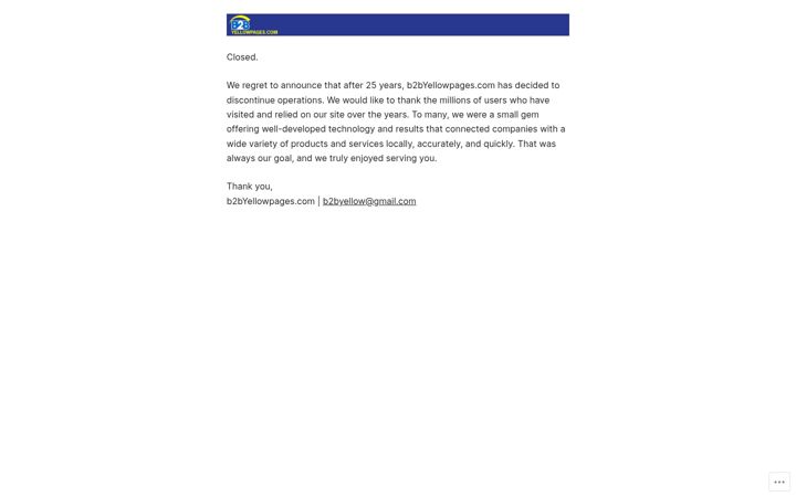 Screenshot of b2byellowpages.com
