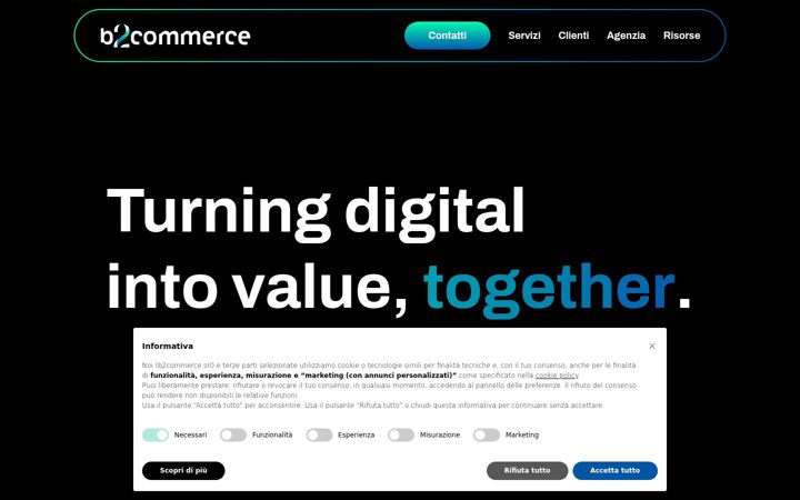 Screenshot of b2commerce.it