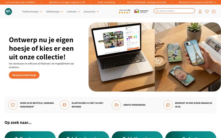 Snimka zaslona za b2ctelecom.nl