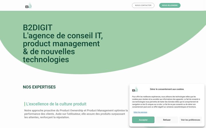 Screenshot of b2digit.com
