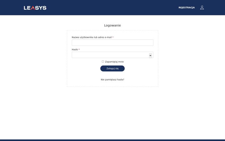 Screenshot of b2e-leasys.pl