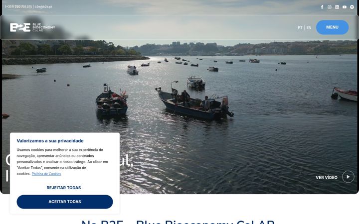 Screenshot of b2e.pt